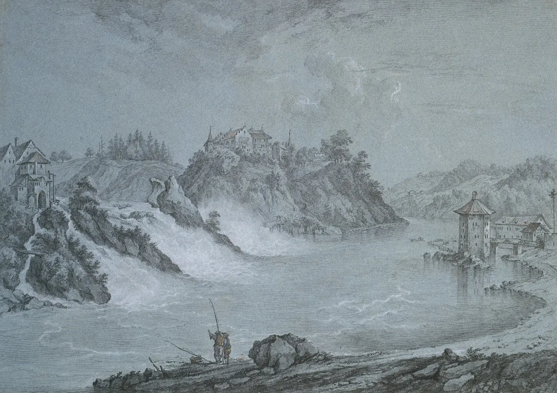 Der Rheinfall Bei Schaffhausen Wall Art by Franz Schütz - High-Resolution Digital Print