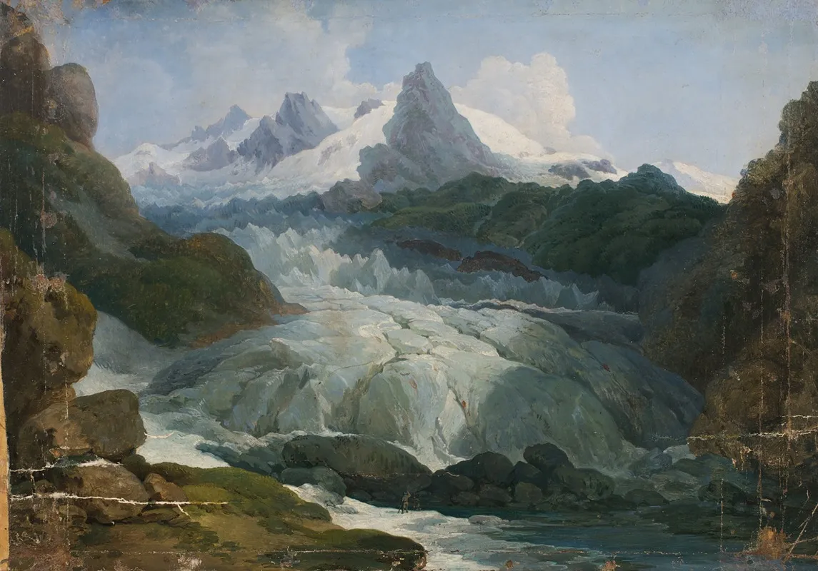 Der Rhonegletscher Wall Art by Johann Peter Krafft - High-Resolution Digital Print