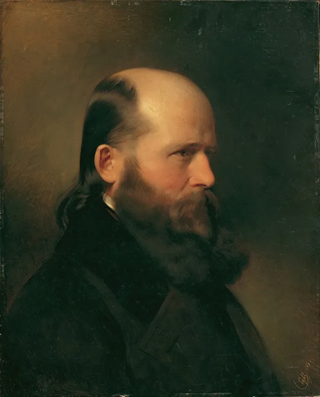 Der Schriftsteller Und Musiker Dr Gros Wall Art by Franz Eybl - High-Resolution Digital Print