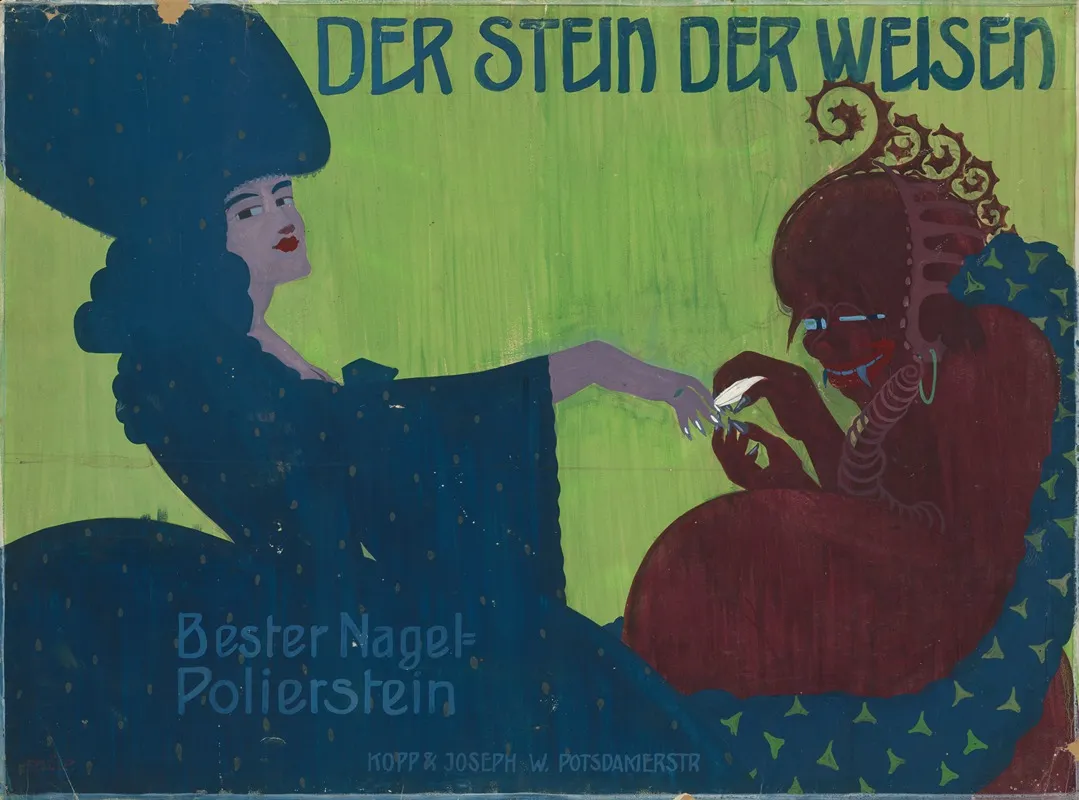 Der Stein Der Weisen Bester Nagelpolierstein Kopp Joseph W Wall Art by Alfred Böld - High-Resolution Digital Print
