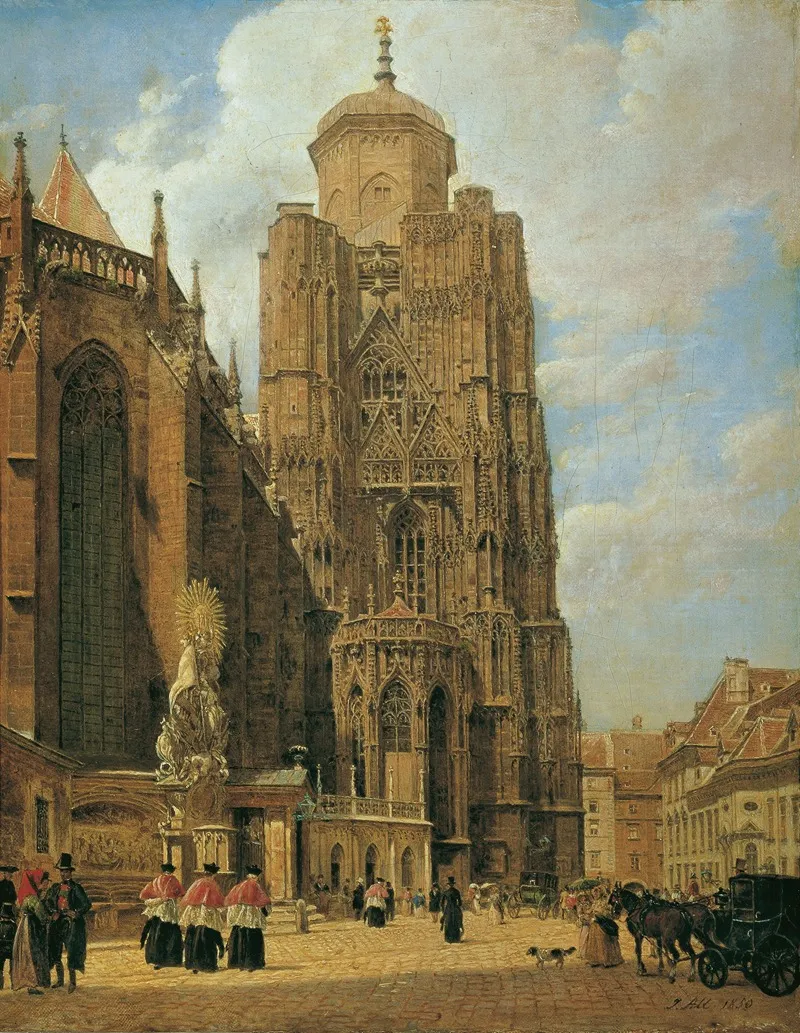 Der Stephansdom In Wien Wall Art by Jakob Alt - High-Resolution Digital Print
