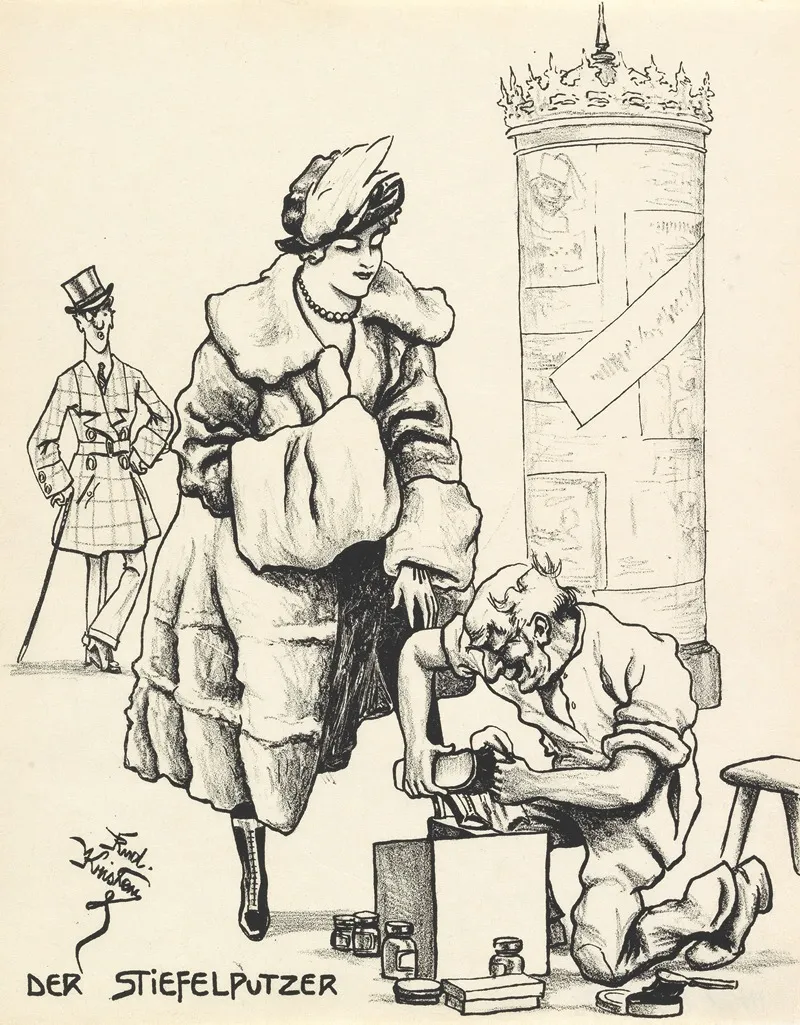 Der Stiefelputzer Wall Art by Rudolf Kristen - High-Resolution Digital Print