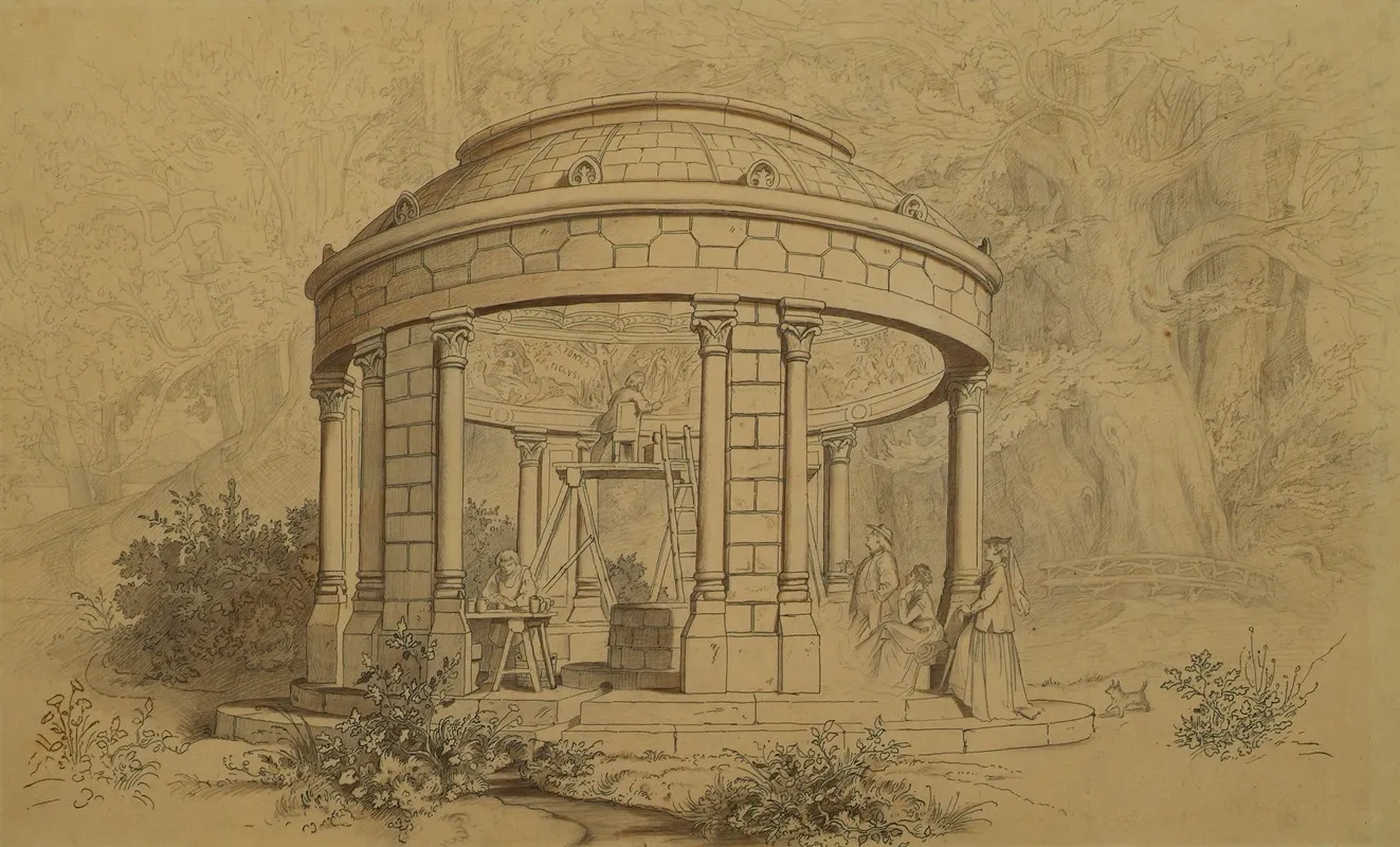 Der Tempel Der Melusine Wall Art by Julius Naue - High-Resolution Digital Print