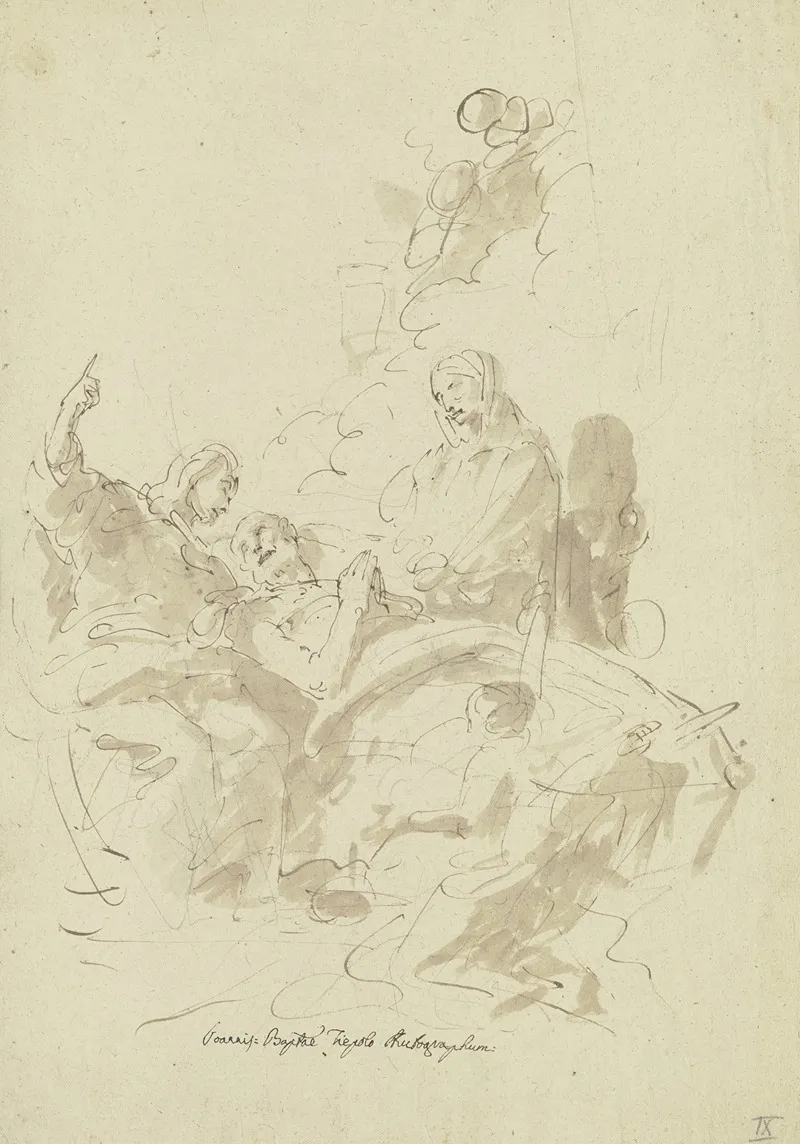 Der Tod Des Heiligen Joseph 3 Wall Art by Giovanni Battista Tiepolo - High-Resolution Digital Print