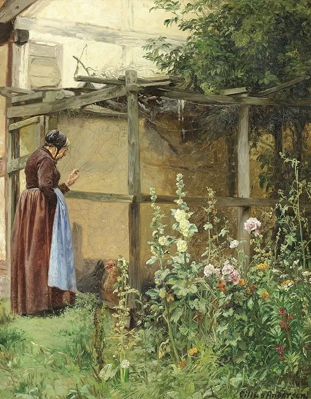 Der Var En Kone Pa Landet Wall Art by Cilius Andersen - High-Resolution Digital Print