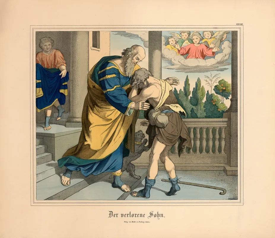 Der Verlorene Gohn Wall Art by Johann Nepomuk Heinemann - High-Resolution Digital Print