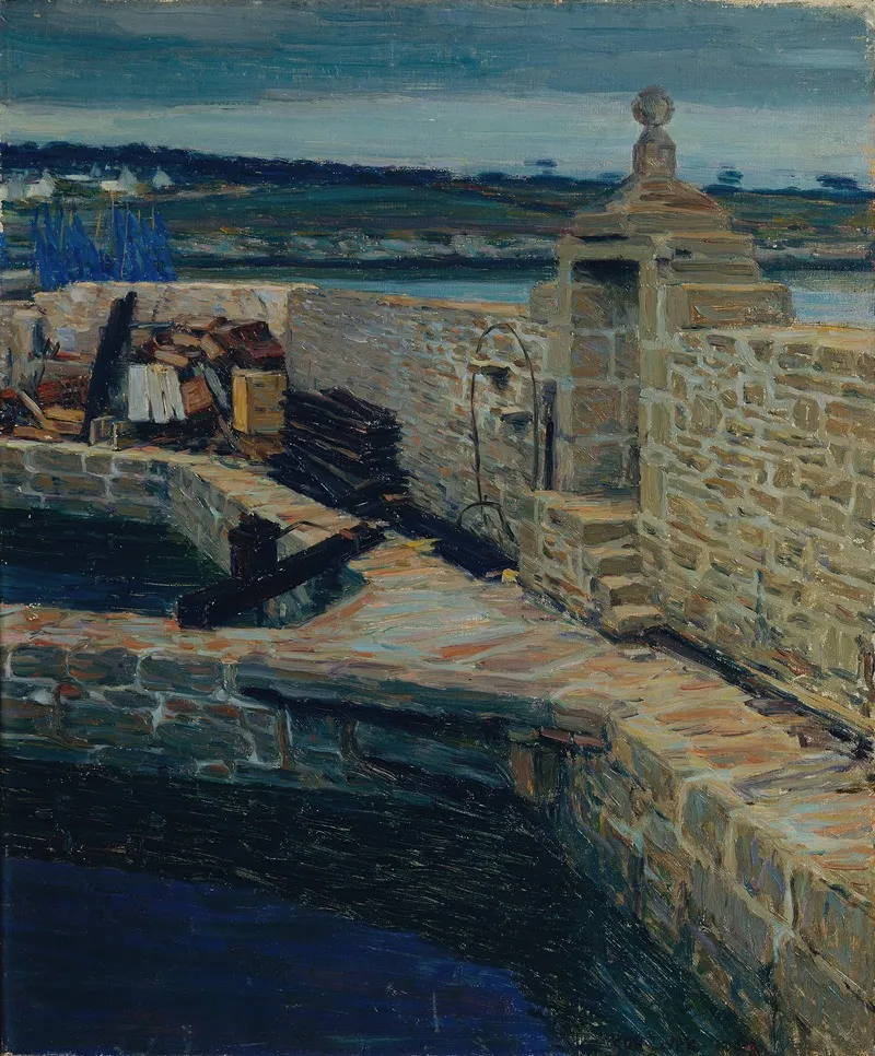 Der Weiher Concarneau Wall Art by Max Kurzweil - High-Resolution Digital Print