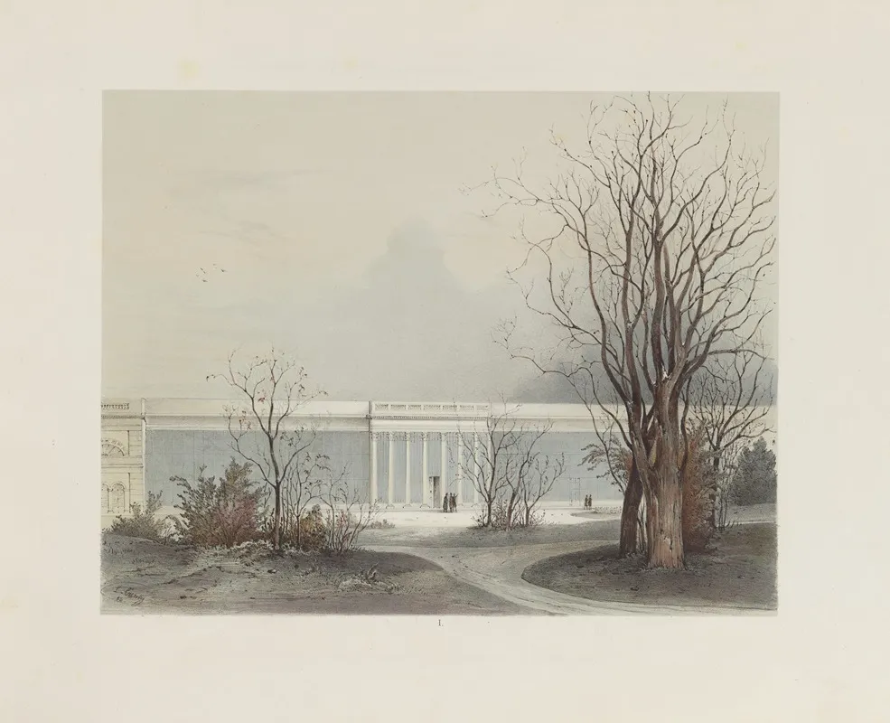 Der Wintergarten In Der Kaiserlichen Koniglichen Hofburg Zu Wien Pl 01 Wall Art by Franz Antoine - High-Resolution Digital Print