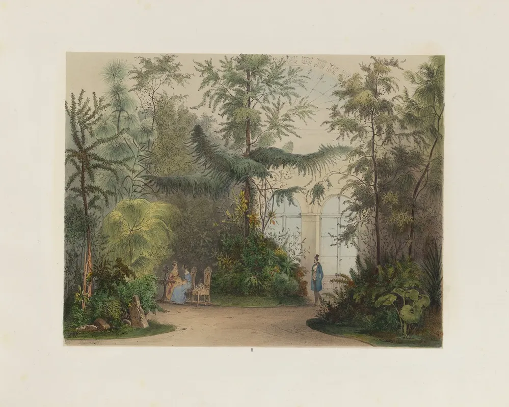 Der Wintergarten In Der Kaiserlichen Koniglichen Hofburg Zu Wien Pl 02 Wall Art by Franz Antoine - High-Resolution Digital Print