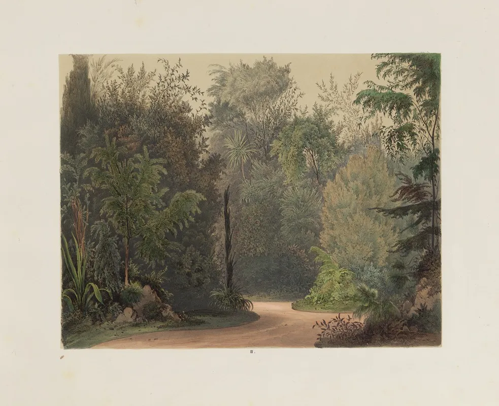 Der Wintergarten In Der Kaiserlichen Koniglichen Hofburg Zu Wien Pl 03 Wall Art by Franz Antoine - High-Resolution Digital Print