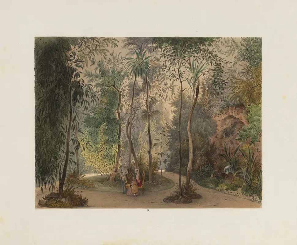 Der Wintergarten In Der Kaiserlichen Koniglichen Hofburg Zu Wien Pl 04 Wall Art by Franz Antoine - High-Resolution Digital Print