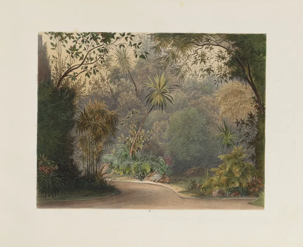 Der Wintergarten In Der Kaiserlichen Koniglichen Hofburg Zu Wien Pl 05 Wall Art by Franz Antoine - High-Resolution Digital Print