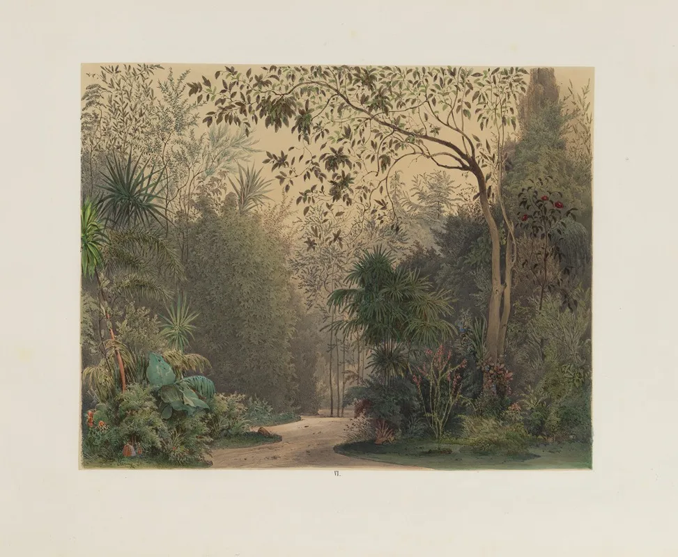 Der Wintergarten In Der Kaiserlichen Koniglichen Hofburg Zu Wien Pl 06 Wall Art by Franz Antoine - High-Resolution Digital Print