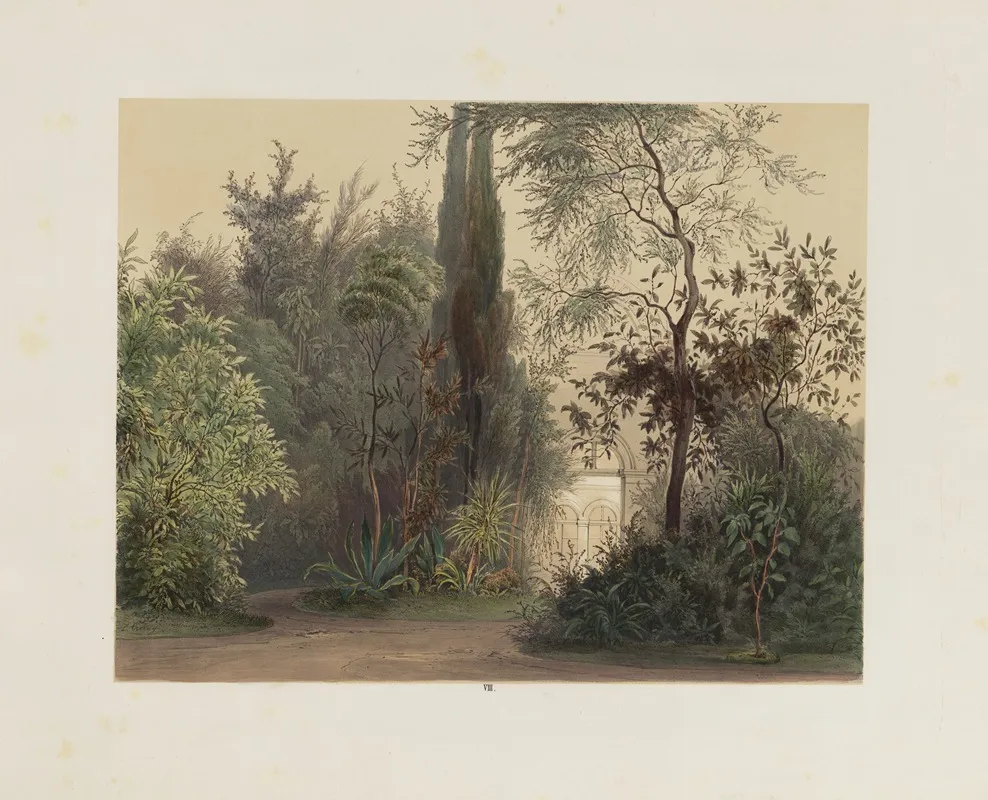 Der Wintergarten In Der Kaiserlichen Koniglichen Hofburg Zu Wien Pl 08 Wall Art by Franz Antoine - High-Resolution Digital Print