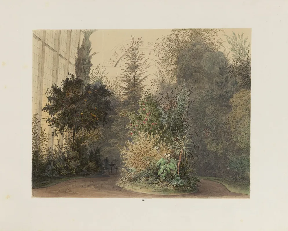 Der Wintergarten In Der Kaiserlichen Koniglichen Hofburg Zu Wien Pl 10 Wall Art by Franz Antoine - High-Resolution Digital Print