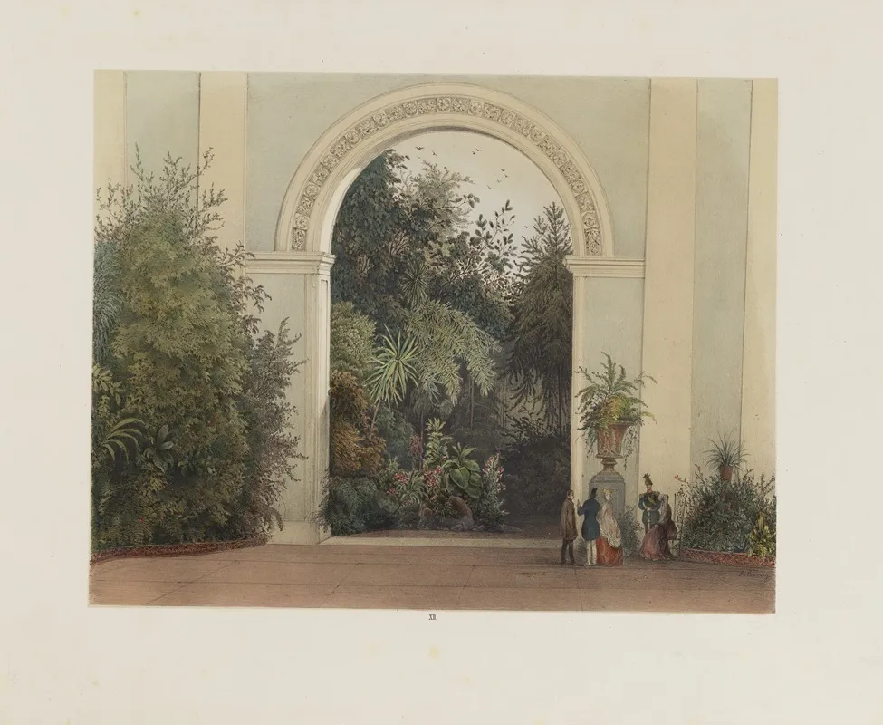 Der Wintergarten In Der Kaiserlichen Koniglichen Hofburg Zu Wien Pl 12 Wall Art by Franz Antoine - High-Resolution Digital Print