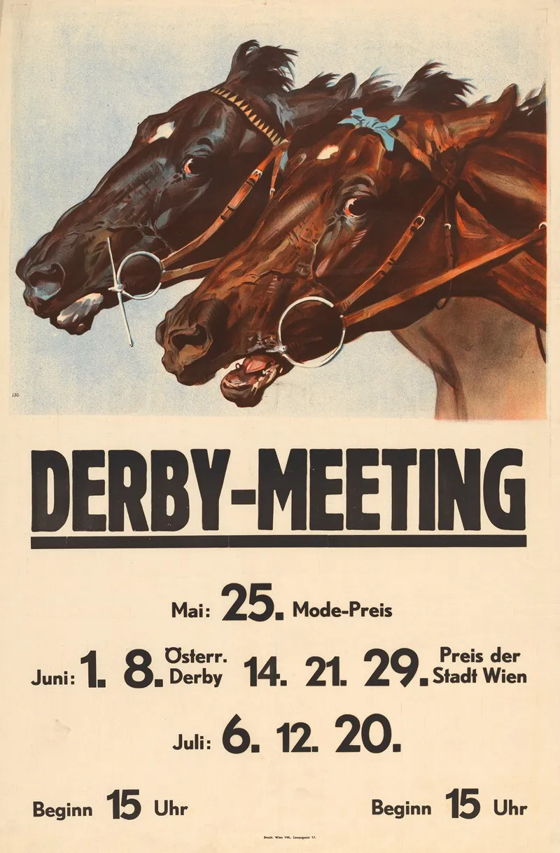 Derby Meeting Wall Art by J. Weiner - High-Resolution Digital Print