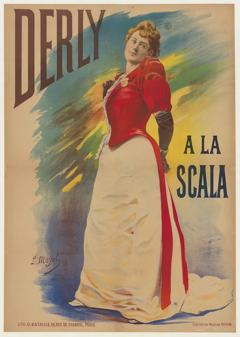 Derly A La Scala Wall Art by Léon Mayet - High-Resolution Digital Print