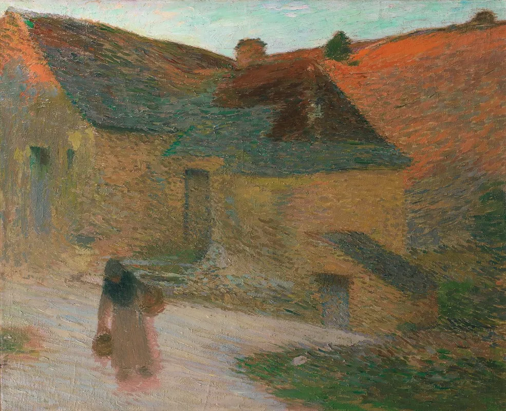 Derniers Rayons Une Ferme Dans Le Lot Wall Art by Henri Martin - High-Resolution Digital Print