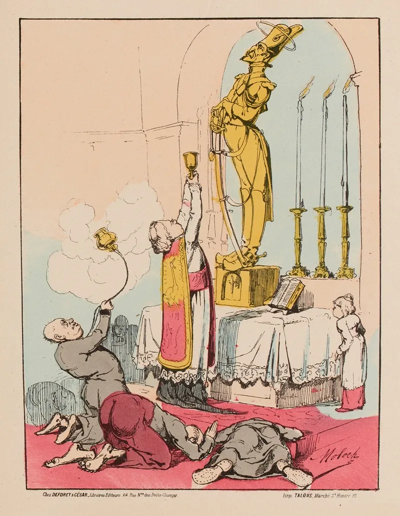 Des Embuches Des Mechants Delivrez Nous Seigneur 2 Wall Art by Moloch (Alphonse Hector Colomb) - High-Resolution Digital Print