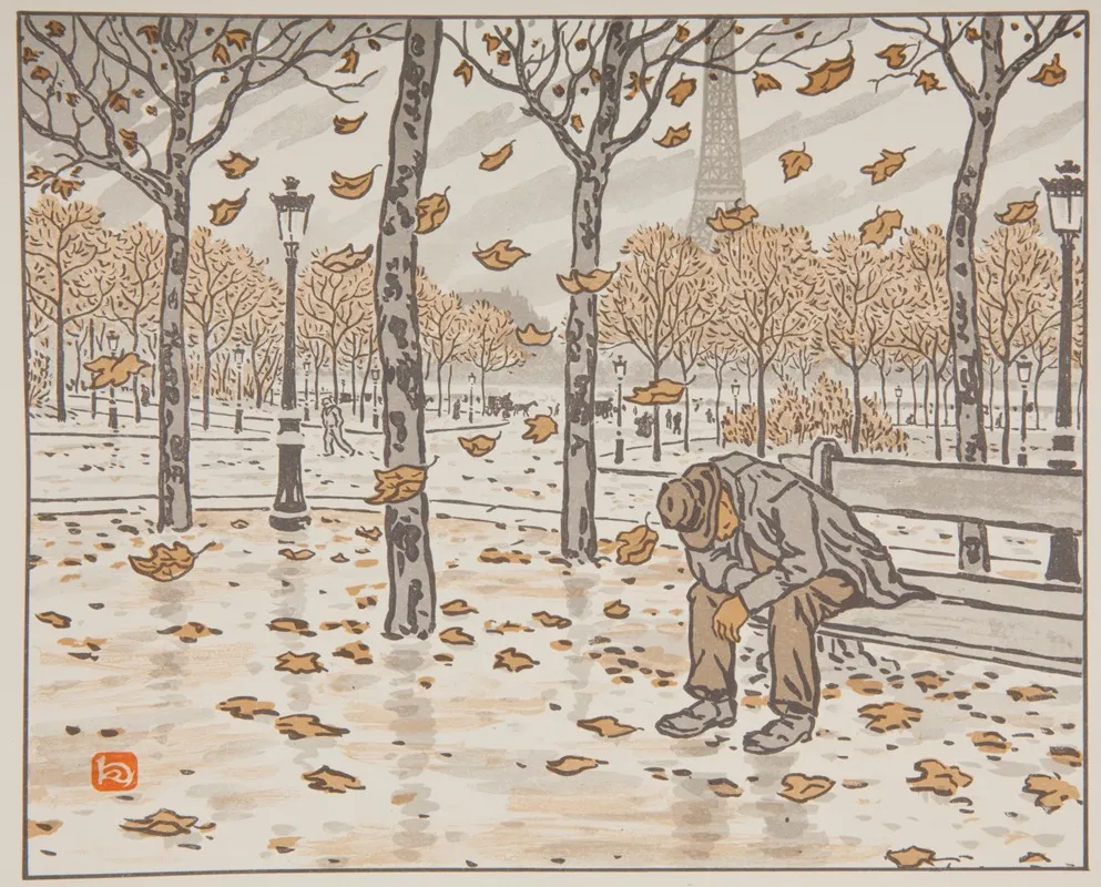 Des Jardines De Trocadero Lautonme Wall Art by Henri Rivière - High-Resolution Digital Print