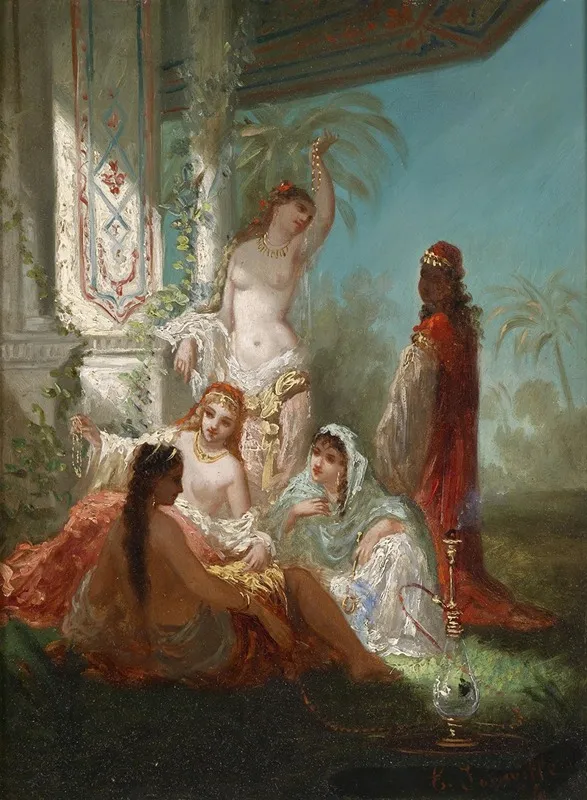 Des Sultans Lieblingsfrauen Wall Art by Antoine Victor Edmond Joinville - High-Resolution Digital Print