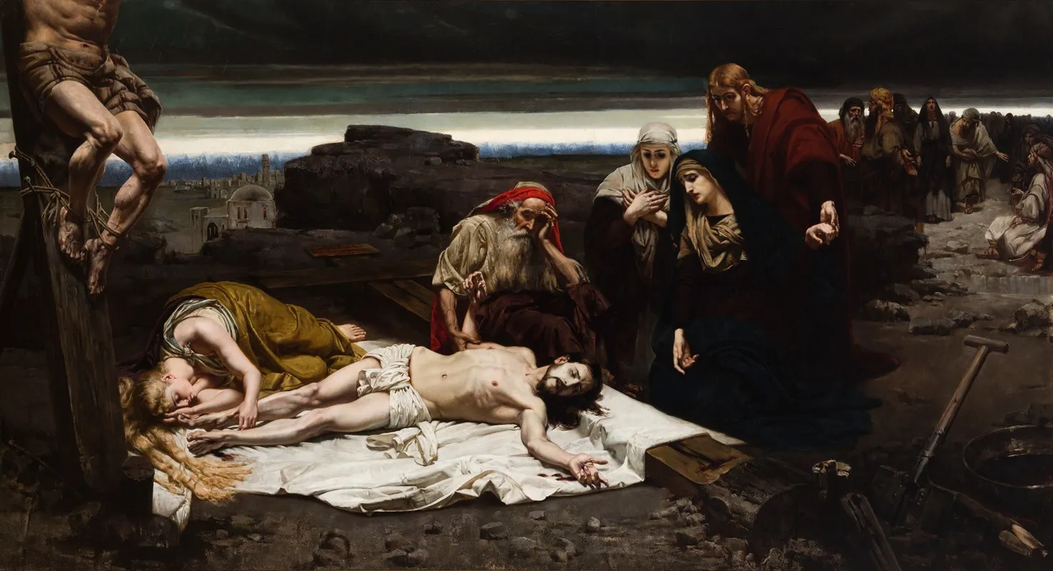 Descent From The Cross 8 Wall Art by Józef Unierzyski - High-Resolution Digital Print