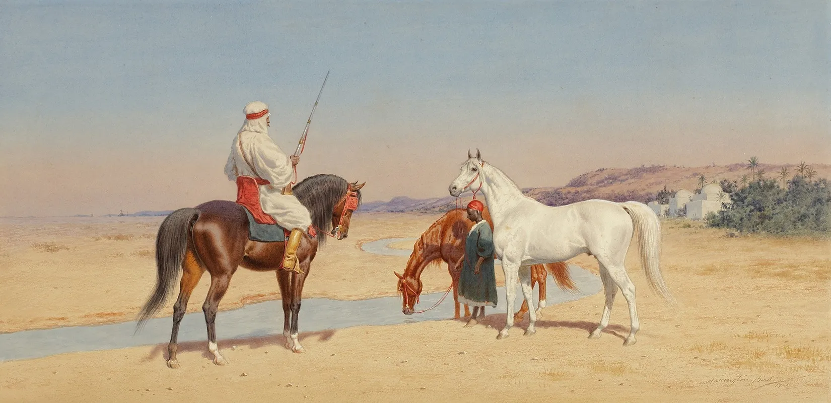 Desert Rider Wall Art by John Alexander Harington Bird - High-Resolution Digital Print