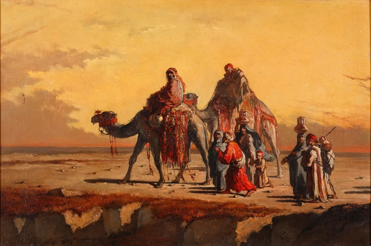 Desert Scene 2 Wall Art by Francisco Lameyer y Berenguer - High-Resolution Digital Print