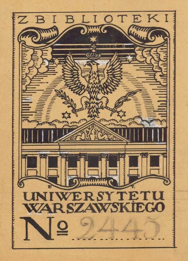 Design For A Bookplate Of The University Of Warsaw Library 10