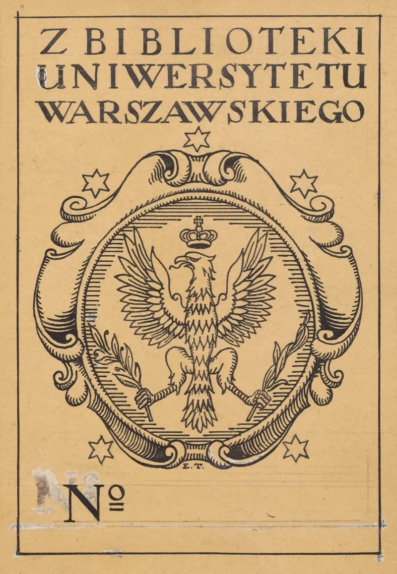 Design For A Bookplate Of The University Of Warsaw Library 11