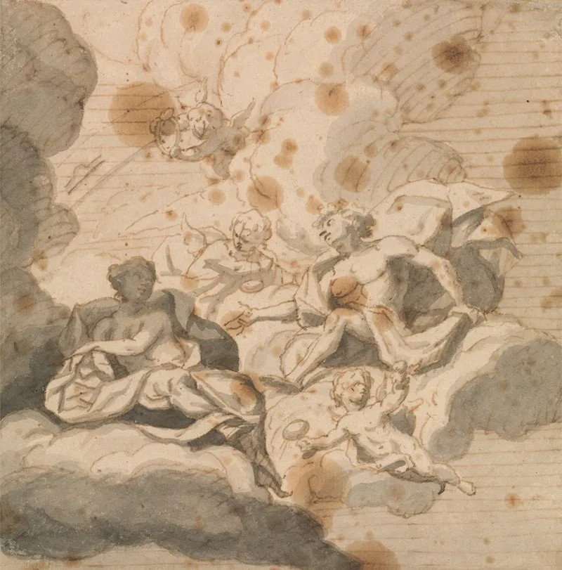 Design For A Ceiling Decoration 2 Wall Art by Thomas Carwitham - High-Resolution Digital Print