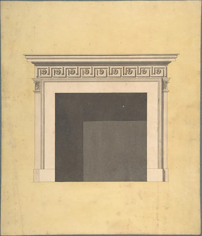 Design For A Chimneypiece 5 Wall Art by John Yenn - High-Resolution Digital Print