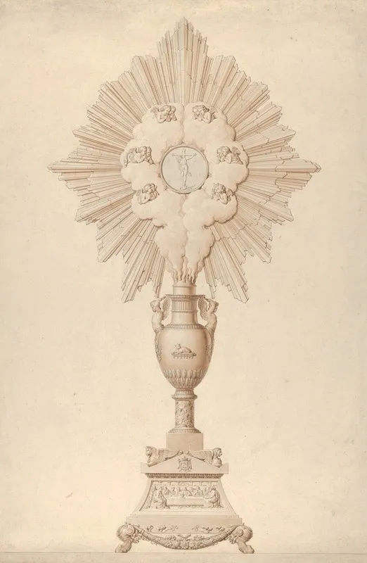 Design For A Monstrance Presented To The City Of Trieste By King Louis Xviii