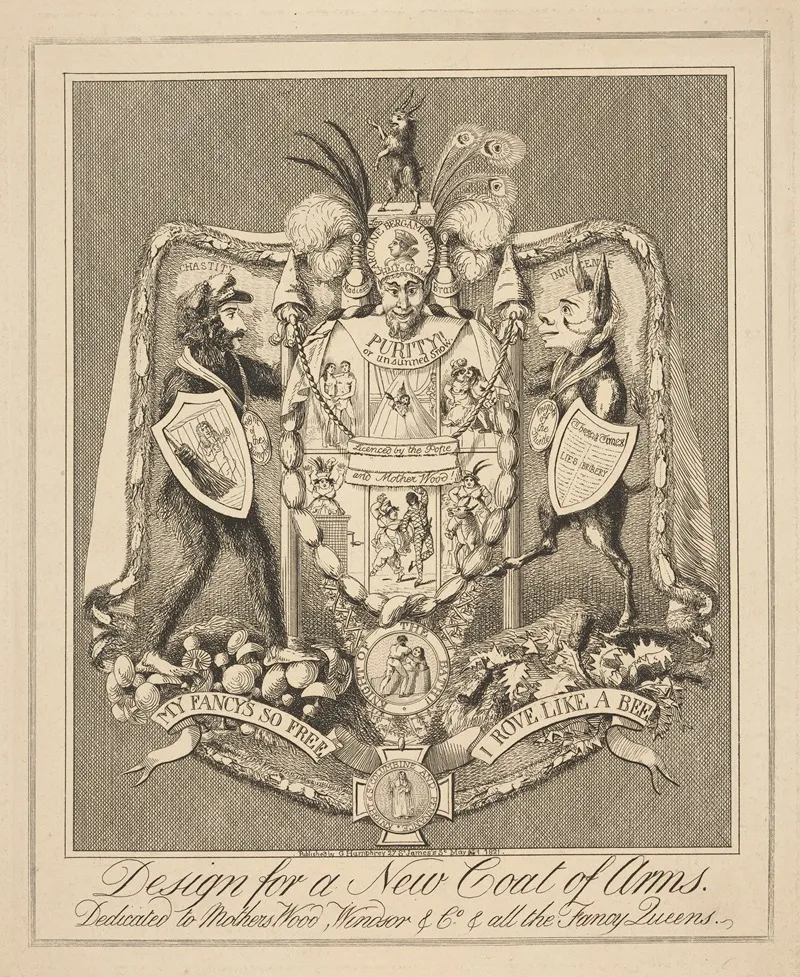 Design For A New Coat Of Arms Dedicated To Mothers Wood Windsor Co All The Fancy Queens Wall Art by Theodore Lane - High-Resolution Digital Print