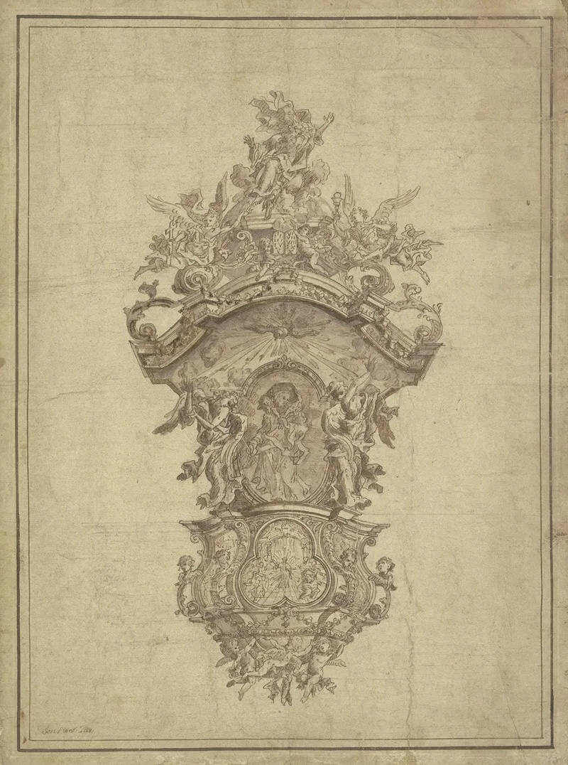 Design For A Pulpit 5 Wall Art by Josef Herscher - High-Resolution Digital Print