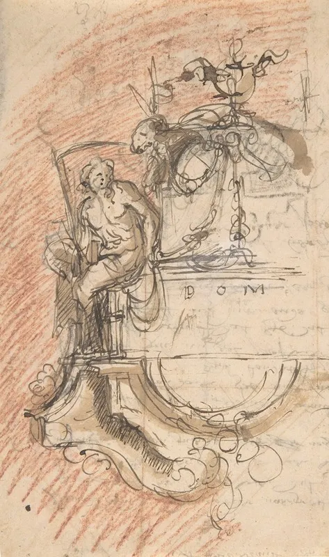 Design For A Sepulchral Monument With An Allegory Of Time 4