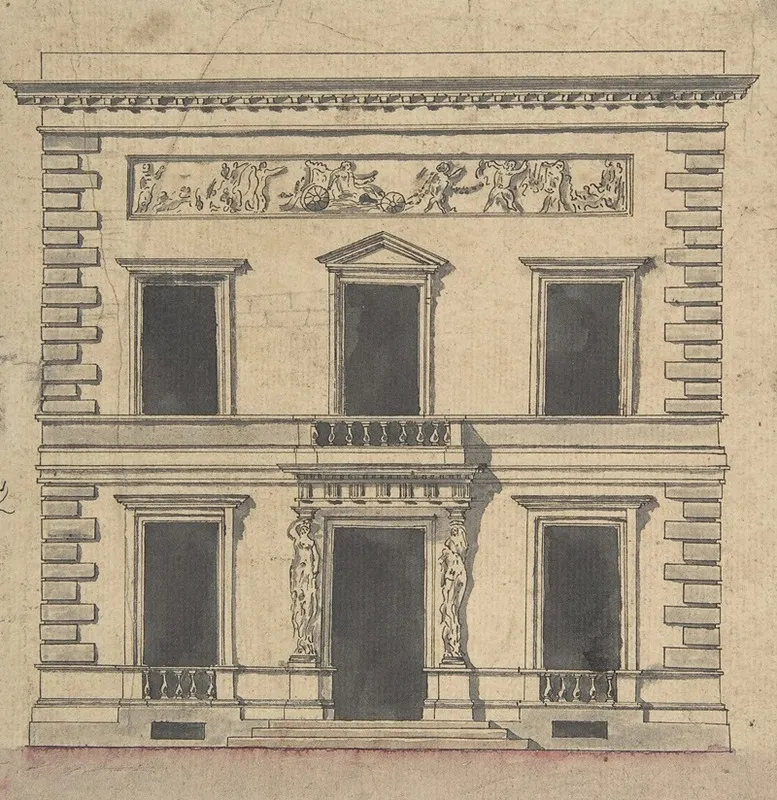 Design For A Stage Set Wall Art by Claude Nicolas Ledoux - High-Resolution Digital Print