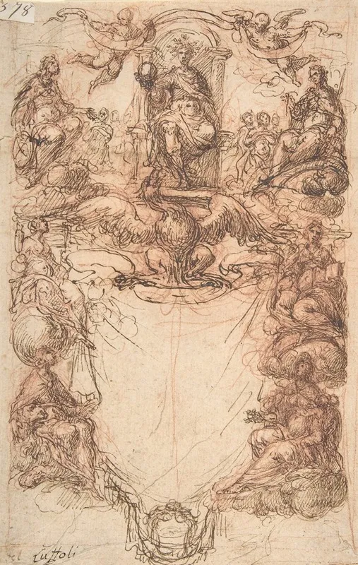 Design For A Title Page 2 Wall Art by Giovanni Maria Luffoli - High-Resolution Digital Print