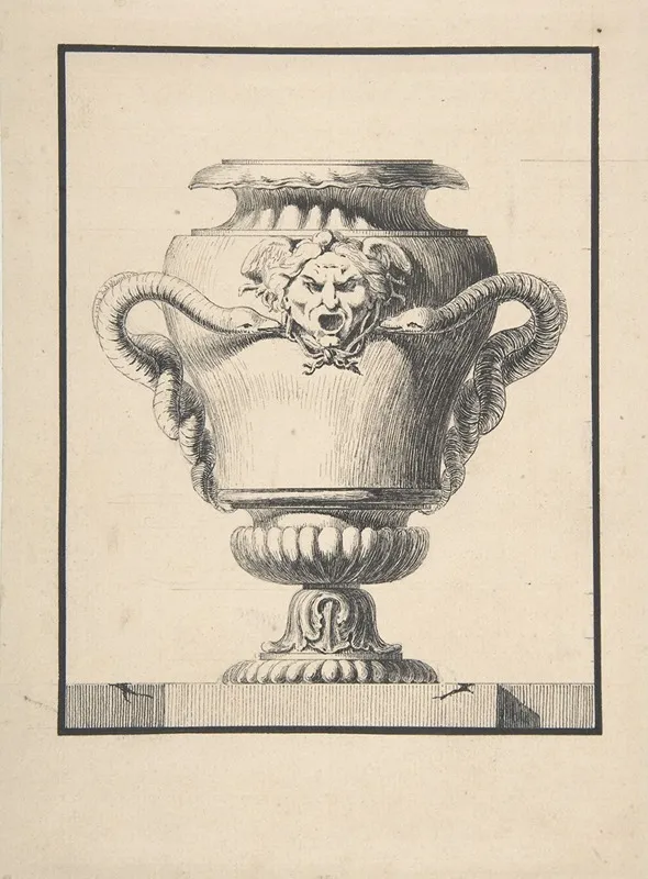 Design For A Vase 3 Wall Art by L.N. Percenet - High-Resolution Digital Print