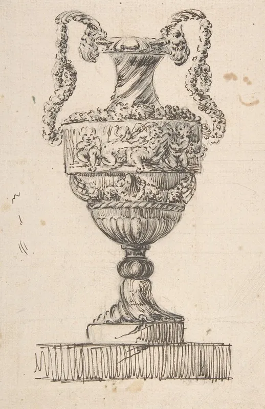 Design For A Vase 4 Wall Art by Jacques François Joseph Saly - High-Resolution Digital Print