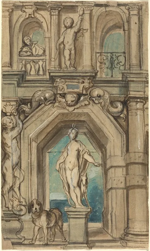 Design For A Wall Decoration Recto Wall Art by Jacob Jordaens - High-Resolution Digital Print