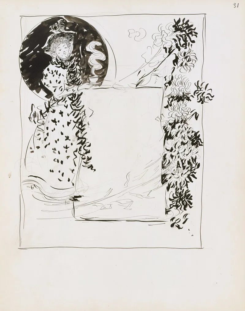 Design For An Advertisement For A Tearoom Wall Art by Maurice Prendergast - High-Resolution Digital Print