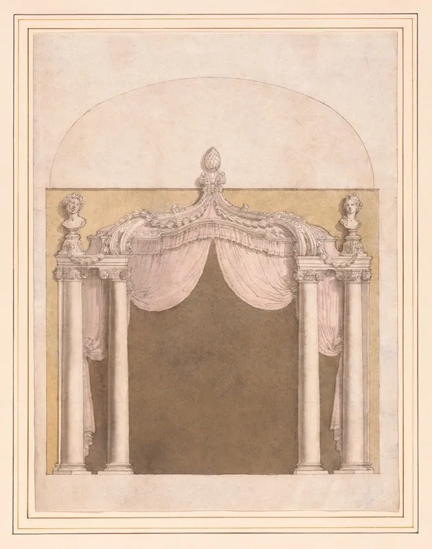 Design For An Alcove Wall Art by Giuseppe Valeriani - High-Resolution Digital Print