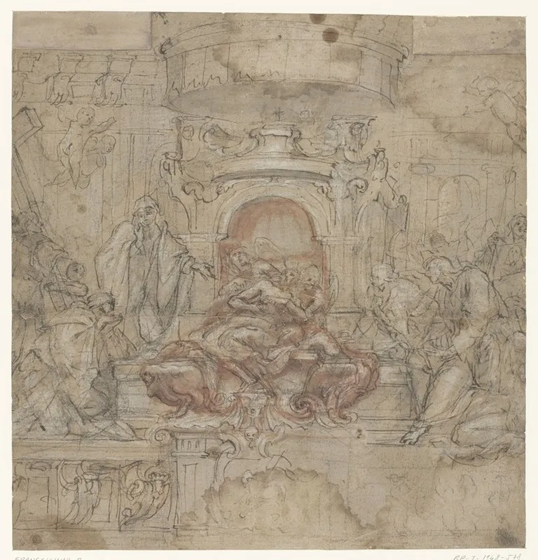 Design For An Easter Altar Wall Art by Baldassare Franceschini - High-Resolution Digital Print