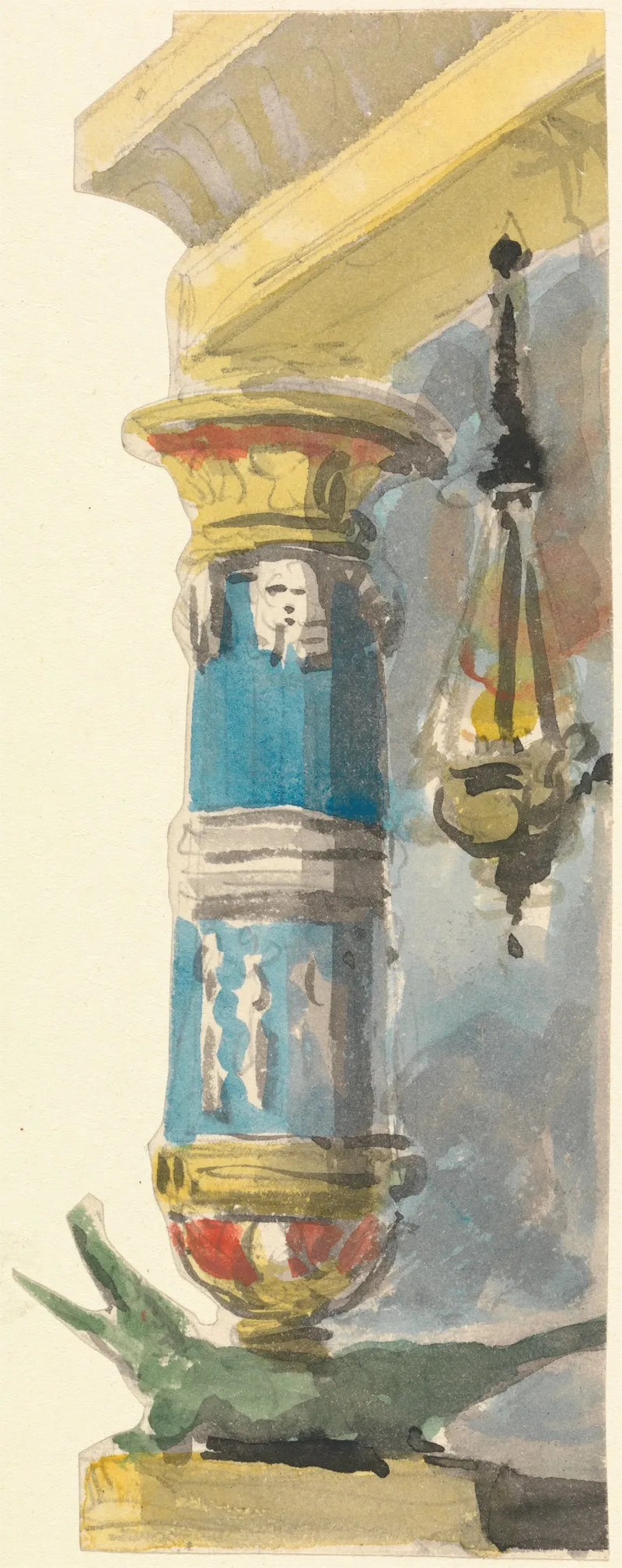 Design For An Egyptian Column 2 Wall Art by Thomas Grieve - High-Resolution Digital Print