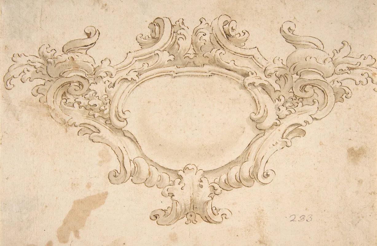 Design For Cartouche Wall Art by Fortunato Tesi - High-Resolution Digital Print