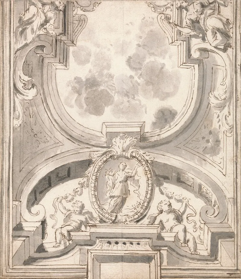Design For Ceiling Decoration Wall Art by Thomas Carwitham - High-Resolution Digital Print