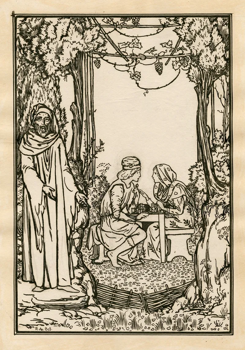 Design For Full Page Illustration To Act 5 Scene 1 Of Bells Edition Of The Tempest