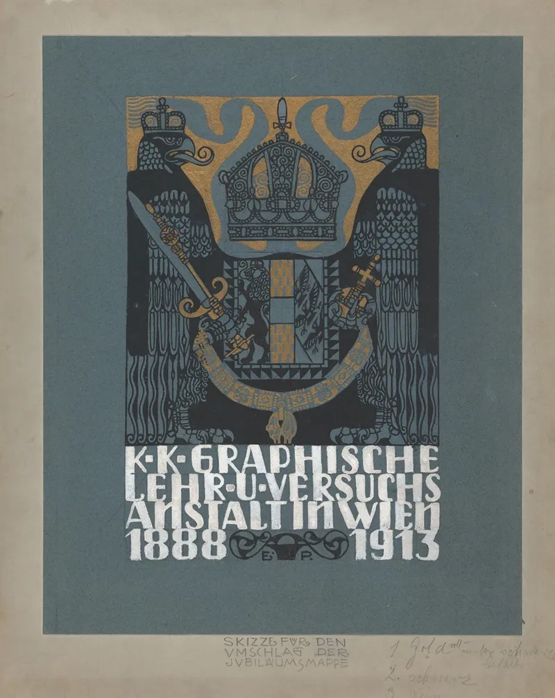 Design For The Cover Of The 25th Anniversary Publication Of The Viennese Graphic Design School